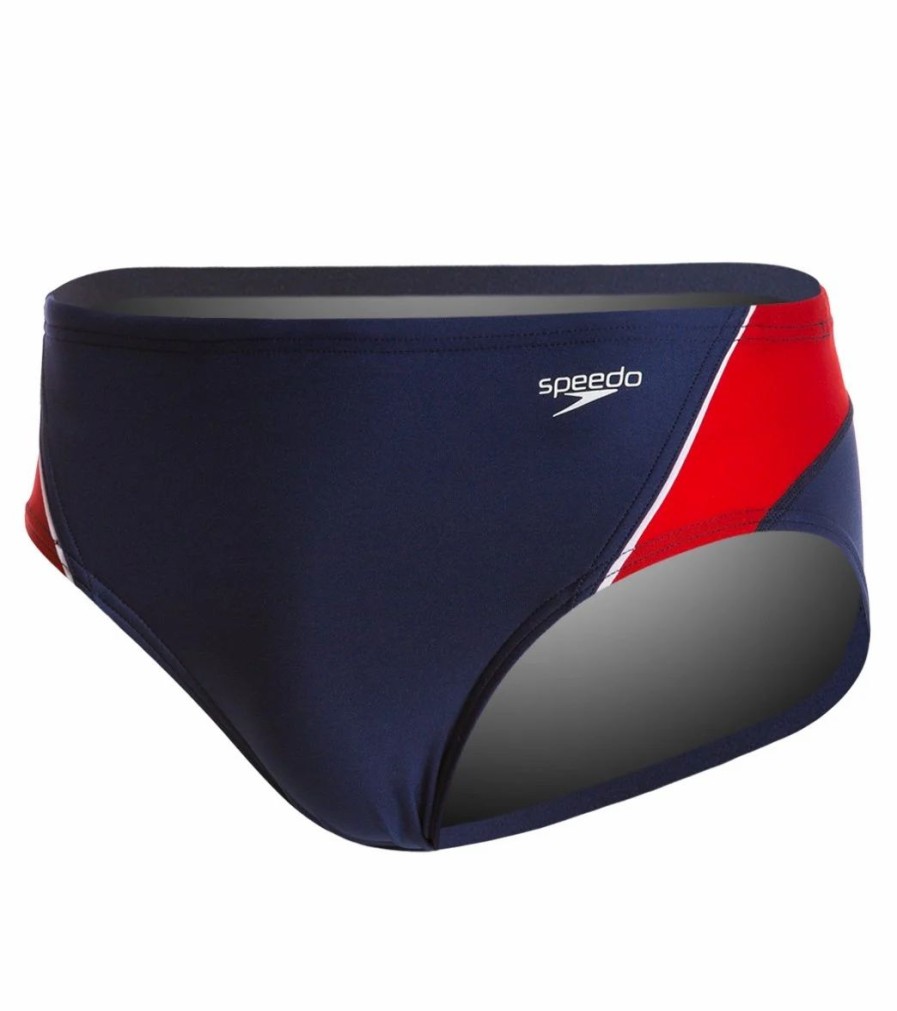 * Speedo Launch Splice Endurance + Brief Swimsuit | Boys'