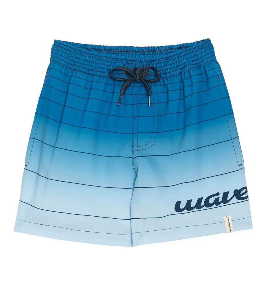 * Wavebreaker Boy'S Ombre Stripe Swim Trunks | Boys'