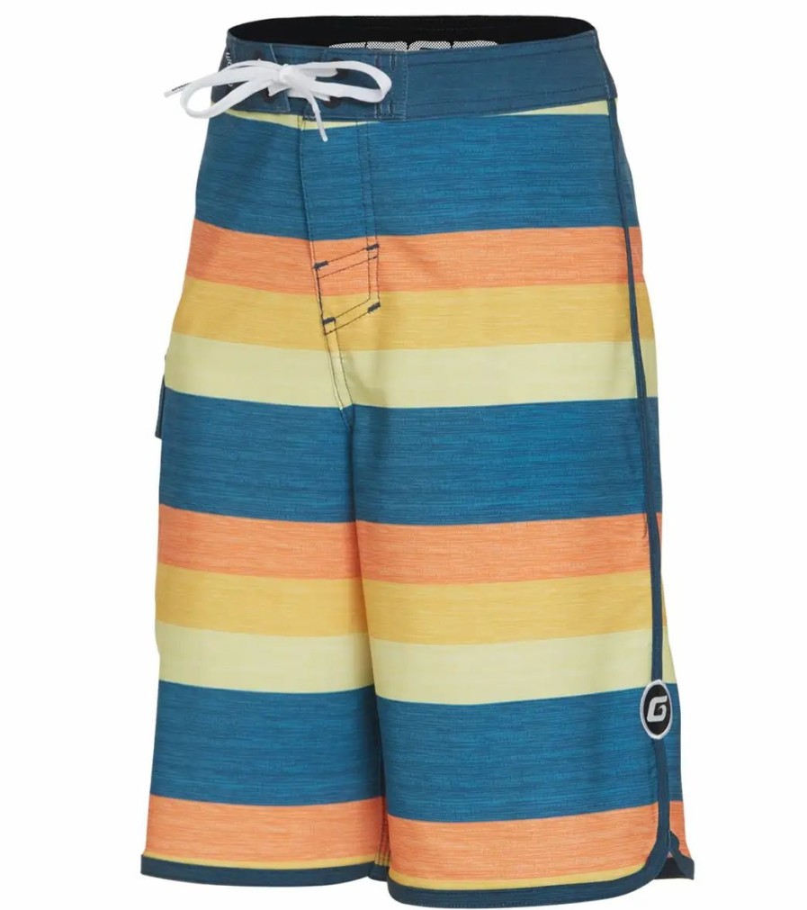 * Grom Boys' Striper Boardshort (Little Kid, Big Kid) | Boys'