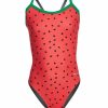 * Sporti Watermelon Thin Strap One Piece Swimsuit Youth (22-28) | Girls'