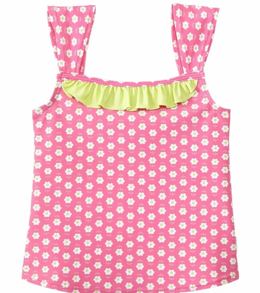 * I Play. By Green Sprouts Girls' Classic Ruffle Swimsuit Top (Baby, Toddler) | Girls'