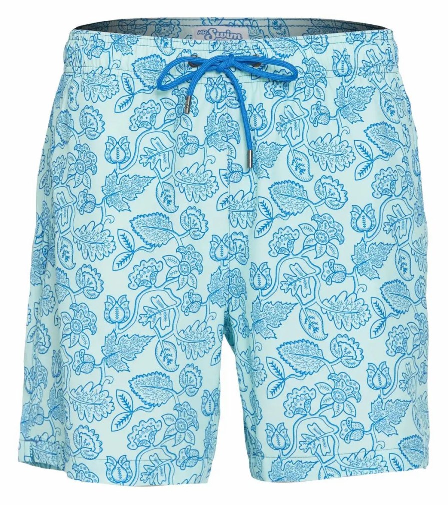 * Mr.Swim Men'S Leafy Floral Swim Trunks | Men'S