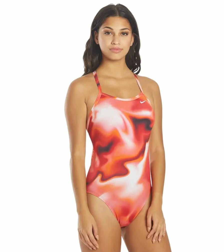 * Nike Women'S Amp Axis Racerback One Piece Swimsuit | Women'S