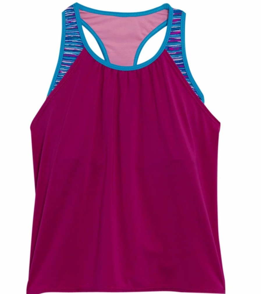 * Tyr Girls' Sunray Ava 2 In 1 Tankini Top (Big Kid) | Girls'