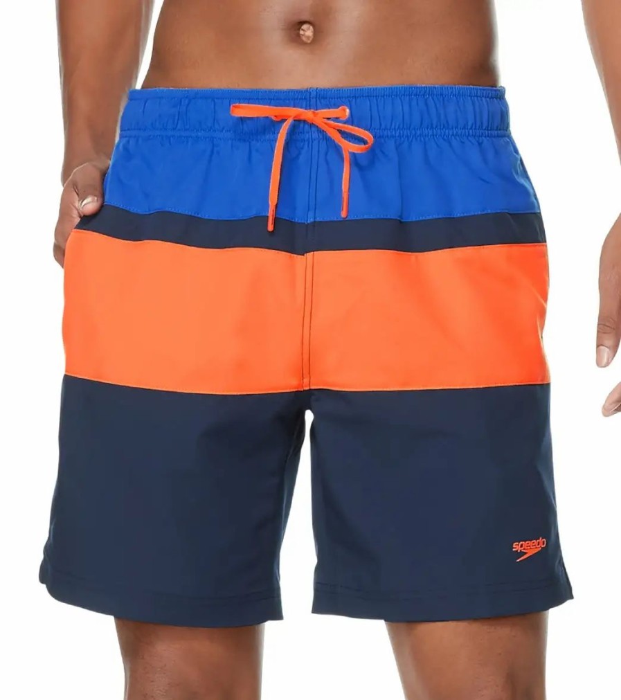 * Speedo Active Men'S 18 Color Blocked Redondo Edge Volley Short | Men'S