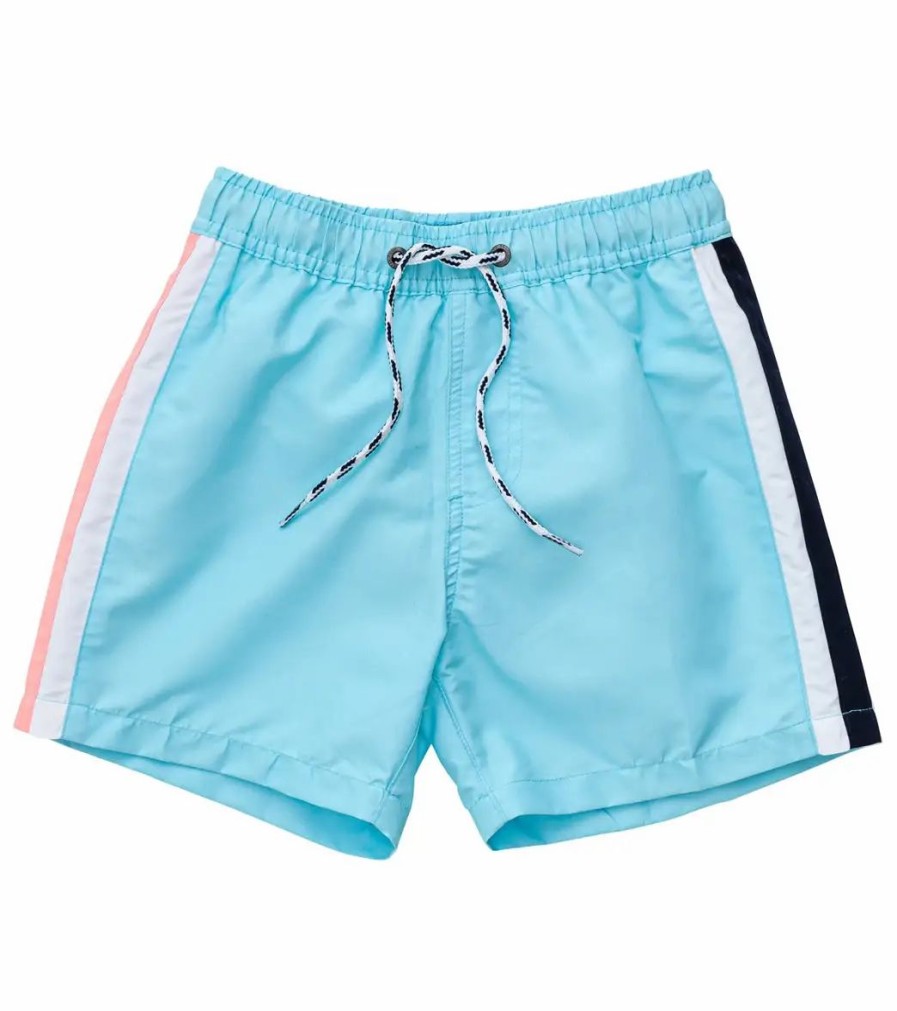 * Snapper Rock Boys' Retro Stripe Volley Board Short (Toddler, Little Kid, Big Kid) | Boys'