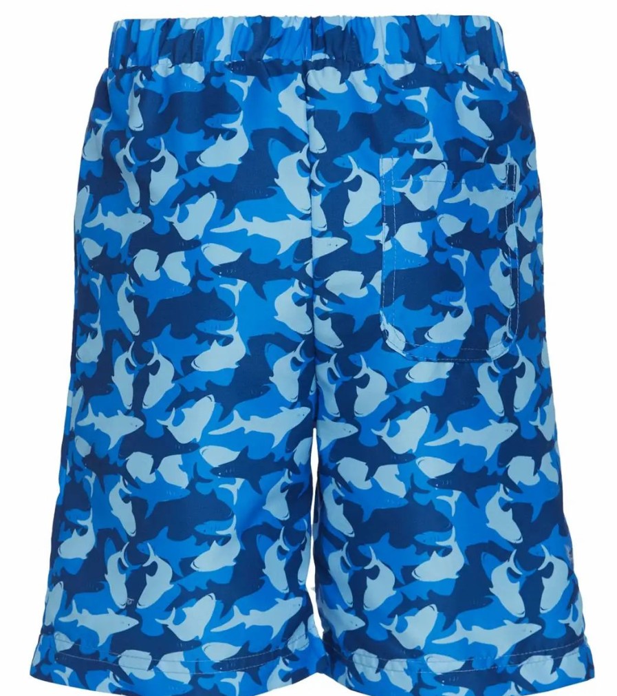 * Swimfix Boys' Camo Shark Swim Trunks (Little Kid, Big Kid) | Boys'