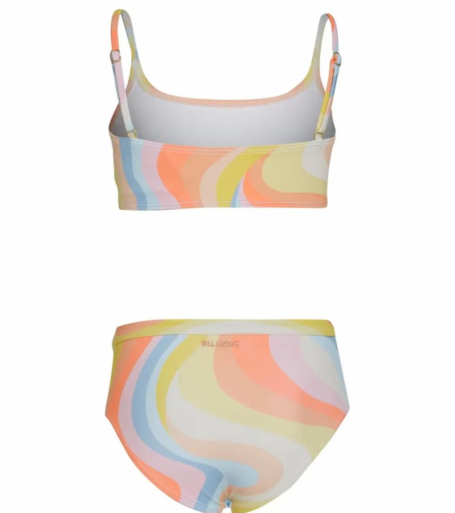 * Billabong Girls' Groovy Road Crop Two Piece Bikini Set (Little Kid, Big Kid) | Girls'