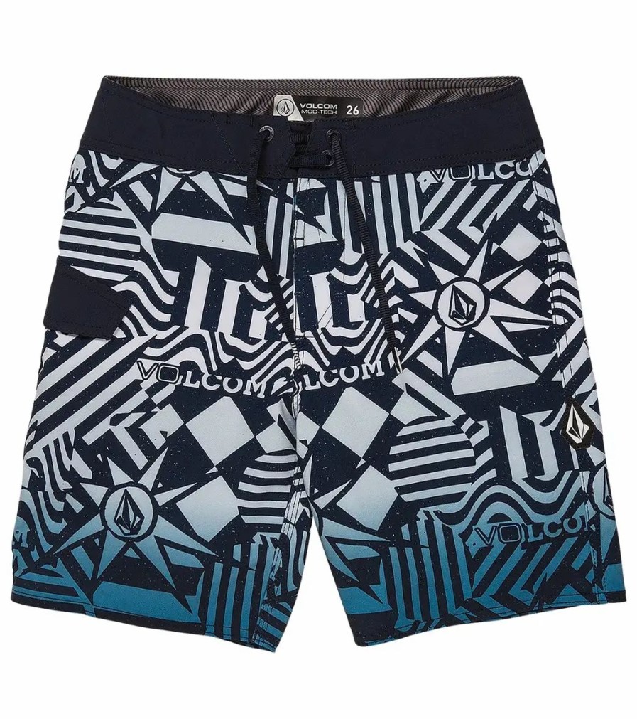 * Volcom Boys' 16 Mod Ringer Board Shorts (Big Kid) | Boys'