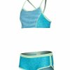 * Speedo Girls' Print Blocked Two Piece Set (Big Kid) | Girls'