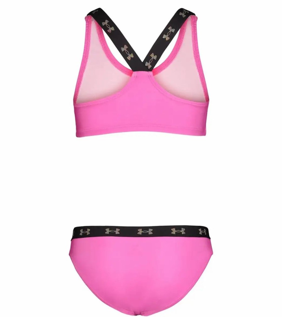 * Under Armour Girls' Ua Two Piece Racer Bikini Set (Little Kid) | Girls'