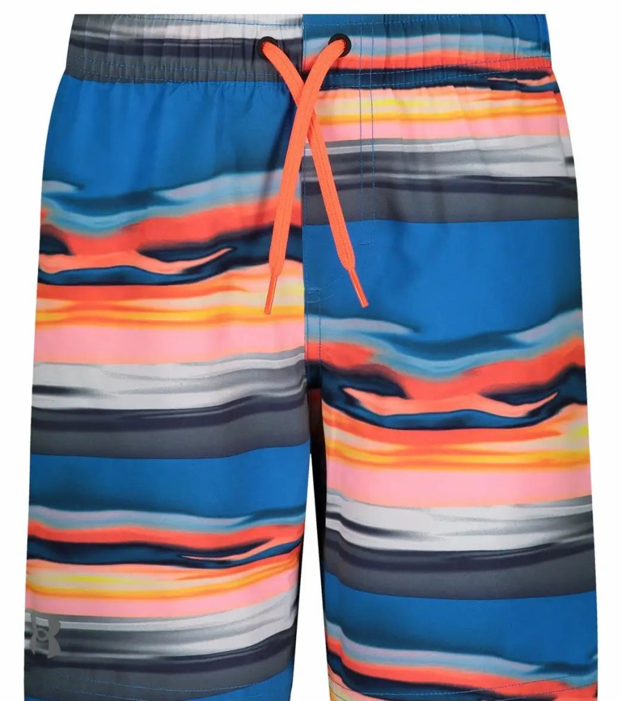 * Under Armour Boys' Ua Serenity Stripe Volley Shorts (Little Kid) | Boys'