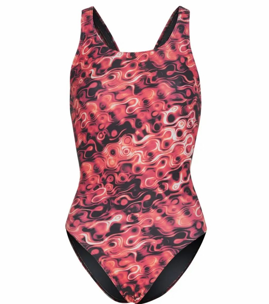 * Iswim Spirit Wide Strap One Piece Swimsuit Youth (22-28) | Girls'