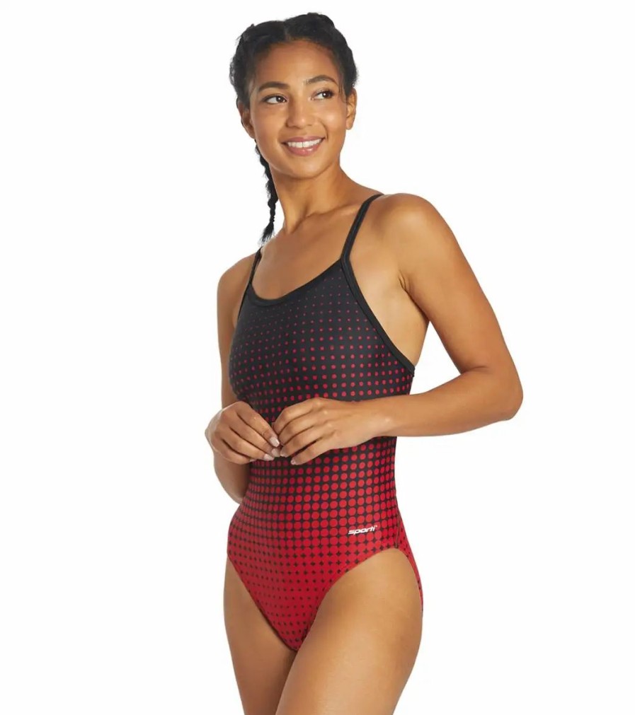 * Sporti Molecule Thin Strap One Piece Swimsuit | Women'S