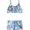 * Tidepools Girls' Topsy Turvy Surf Two Piece Bikini Set (Toddler, Little Kid, Big Kid) | Girls'