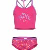 * Nike Girls' Fun Forest T-Crossback Two Piece Midkini Set(Big Kid) | Girls'