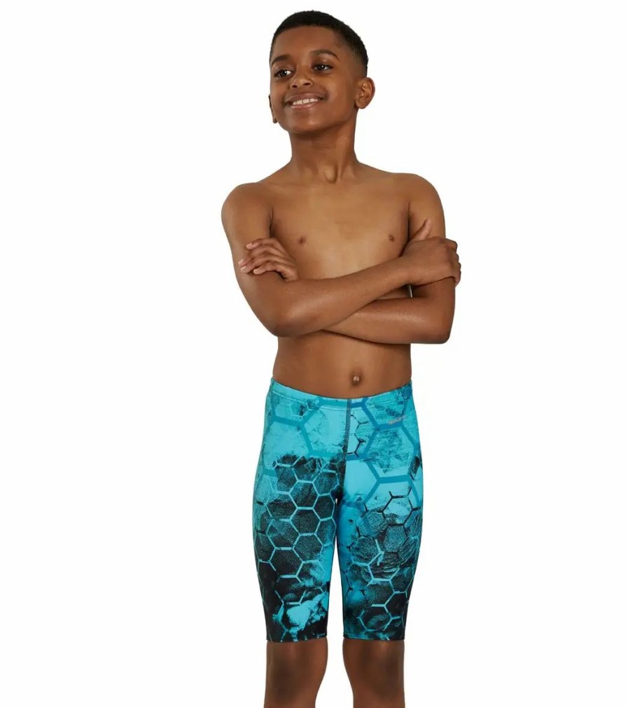 * Sporti Fenced In Jammer Swimsuit Youth (22 28) | Boys'