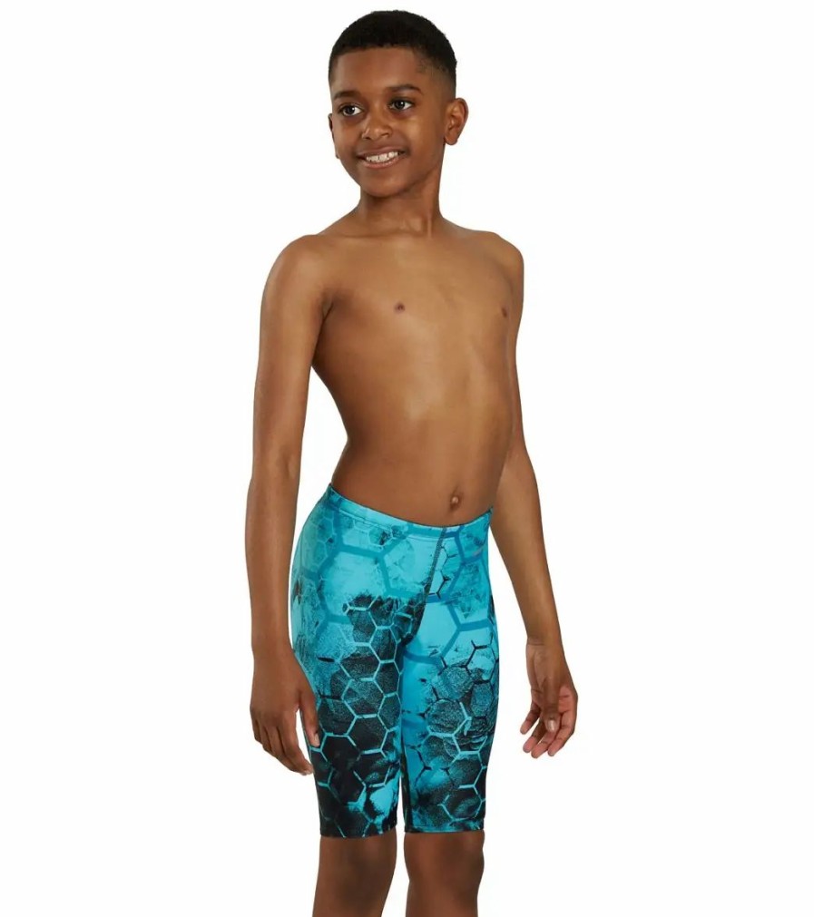 * Sporti Fenced In Jammer Swimsuit Youth (22 28) | Boys'