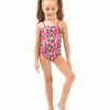 * Dolfin Girls' Print One Piece Swimsuit (Toddler, Little Kid) | Girls'