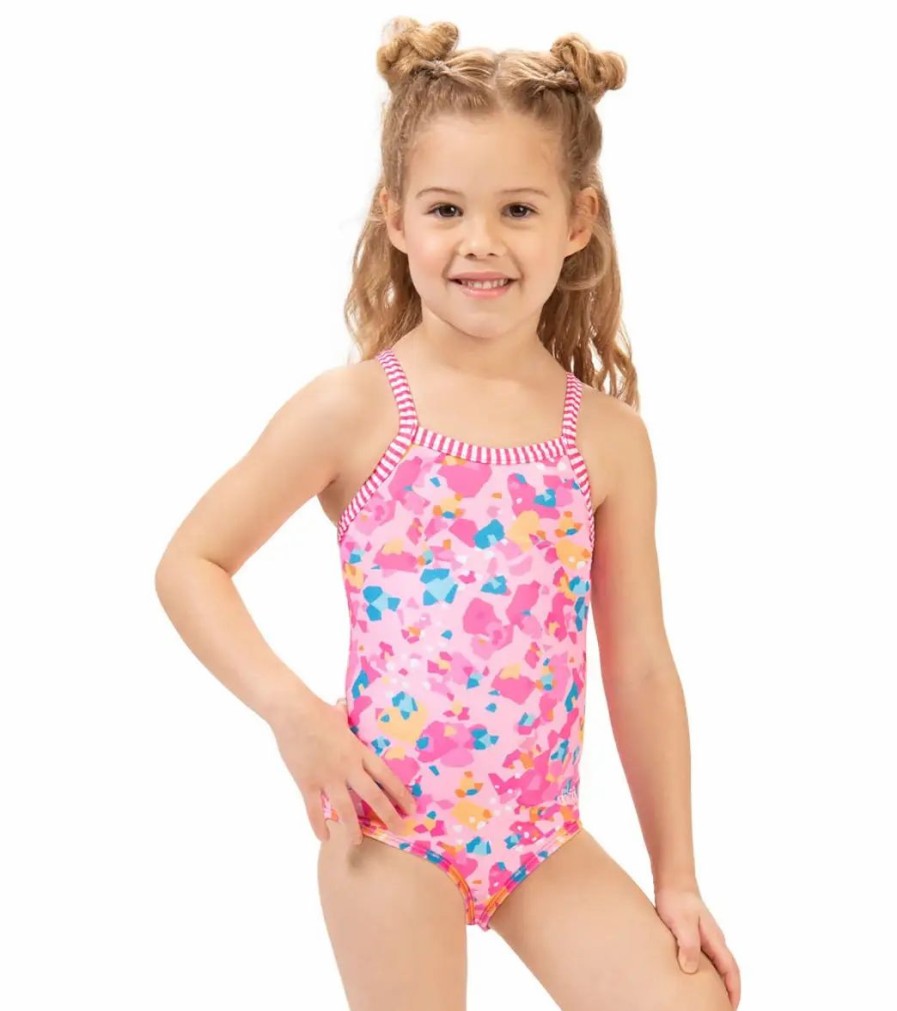 * Dolfin Girls' One Piece Swimsuit (Toddler, Little Kid) | Girls'