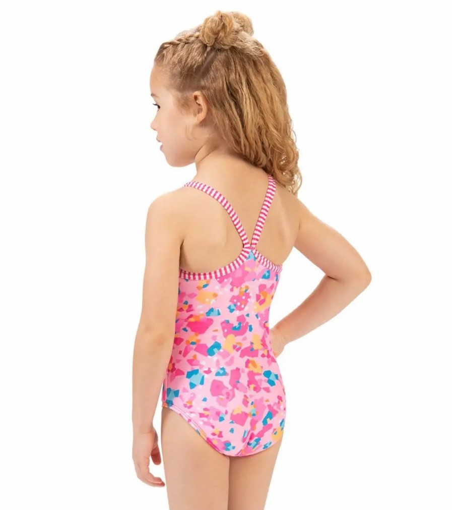 * Dolfin Girls' One Piece Swimsuit (Toddler, Little Kid) | Girls'