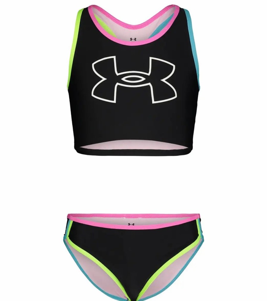 * Under Armour Girls' Ua Racer Two Piece Midkini Set (Big Kid) | Girls'