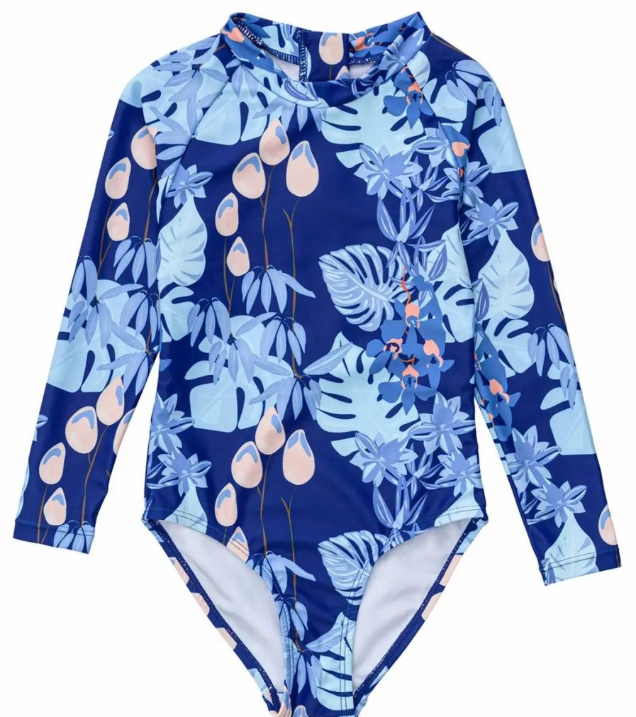 * Snapper Rock Girls' Mango Tango Sustainable Ls Surf Suit (Toddler, Little Kid, Big Kid) | Girls'