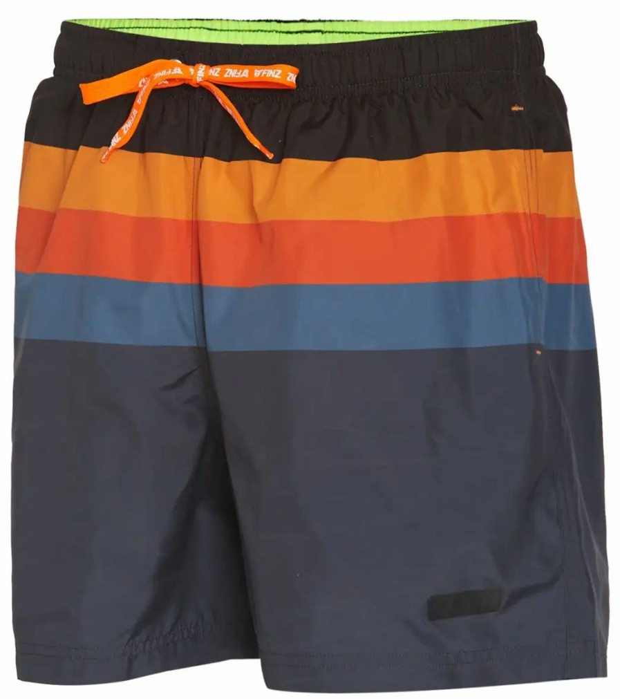 * Finz Men'S Block Stripe Swim Trunks | Men'S