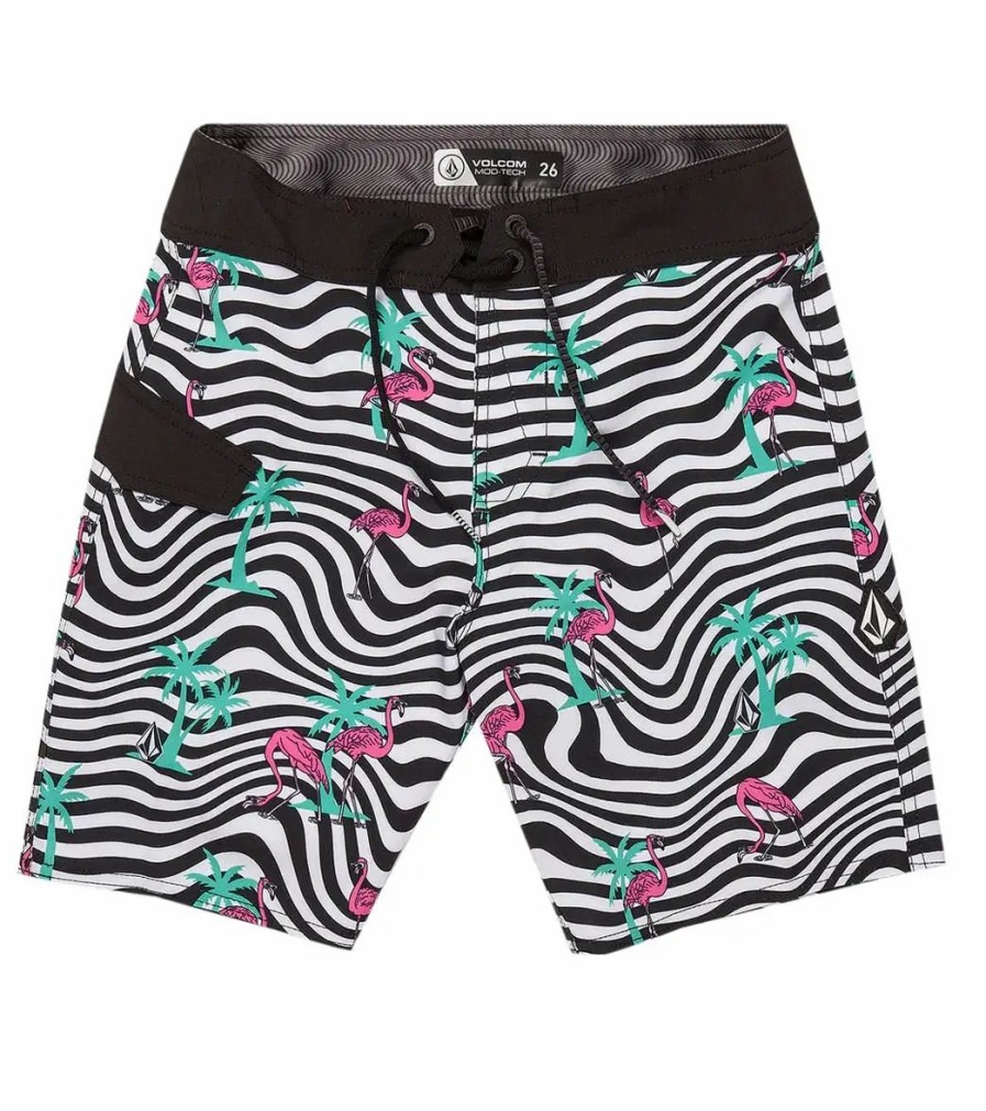 * Volcom Boys' Flamingbros Mod Board Shorts (Big Kid) | Boys'