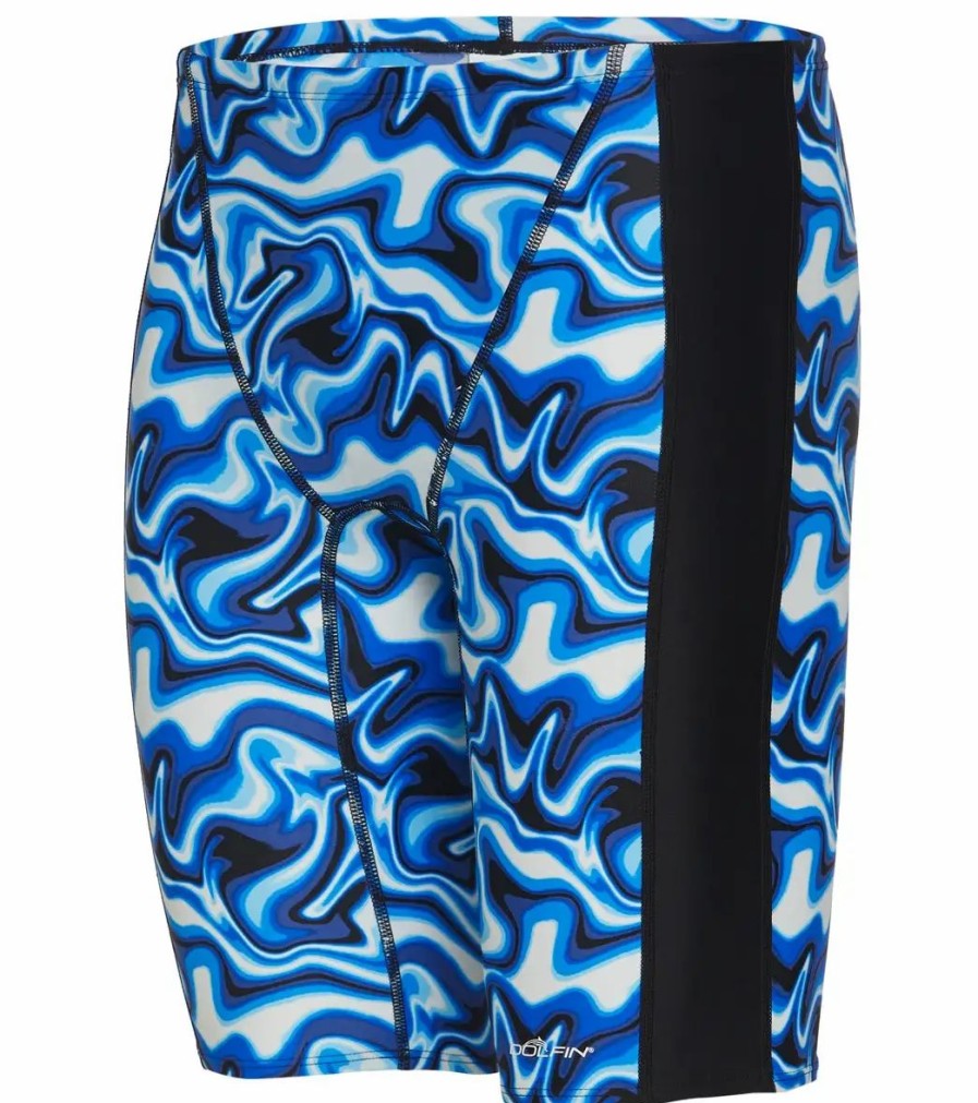 * Dolfin Men'S Xtrasleek Surge Print Spliced Jammer Swimsuit | Men'S