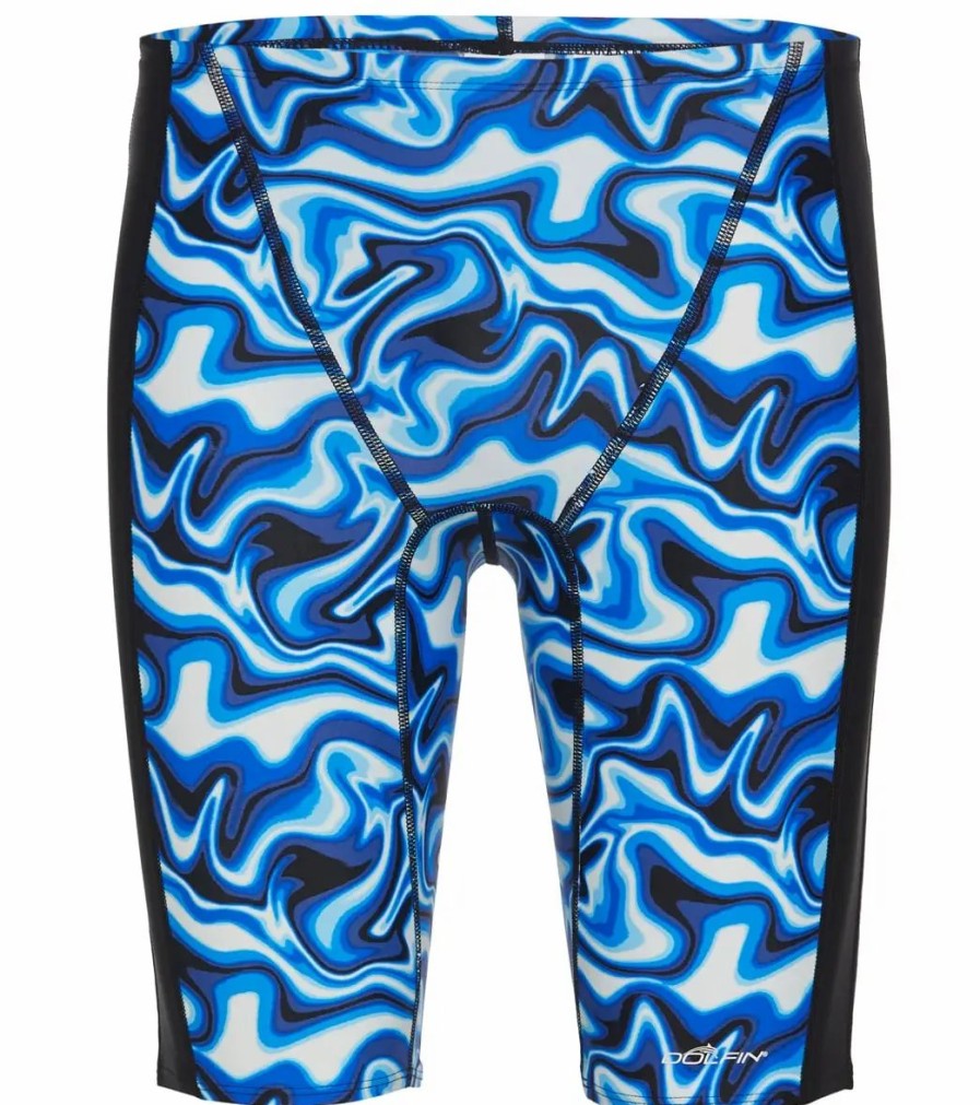 * Dolfin Men'S Xtrasleek Surge Print Spliced Jammer Swimsuit | Men'S