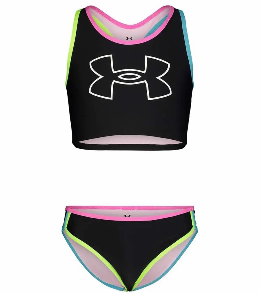 * Under Armour Girls' Ua Racer Two Piece Midkini Set (Little Kid) | Girls'