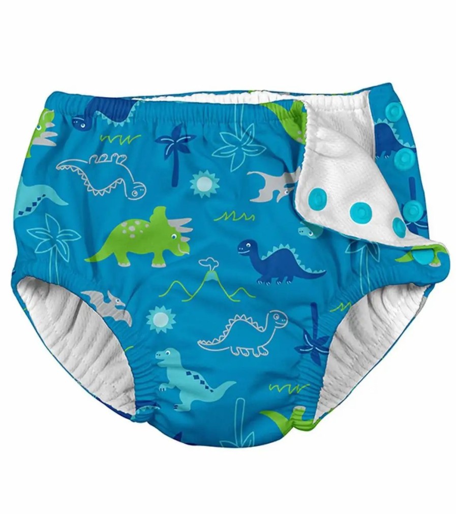 * I Play. By Green Sprouts Boys' Dinosaurs Swim Diaper (Baby, Toddler) | Boys'