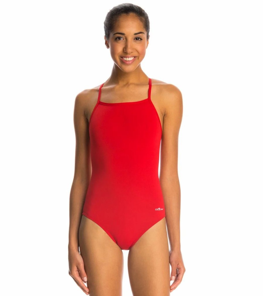 * Dolfin Reliance Solid V-Back One Piece Swimsuit | Women'S