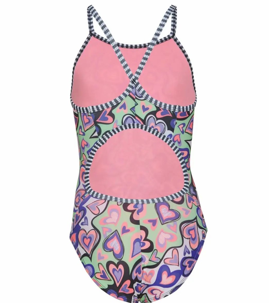 * Dolfin Girls' Printed One Piece Swimsuit (Big Kid) | Girls'