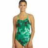 * Nike Women'S Hydrastrong Tie Dye Crossback One Piece Swimsuit | Women'S