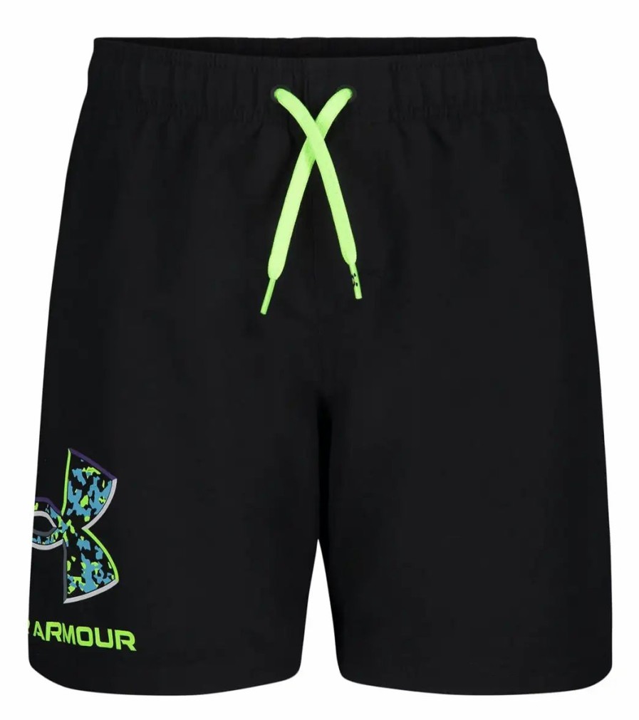 * Under Armour Boys' Ua Crystal Speckle Logo Volley Shorts (Big Kid) | Boys'