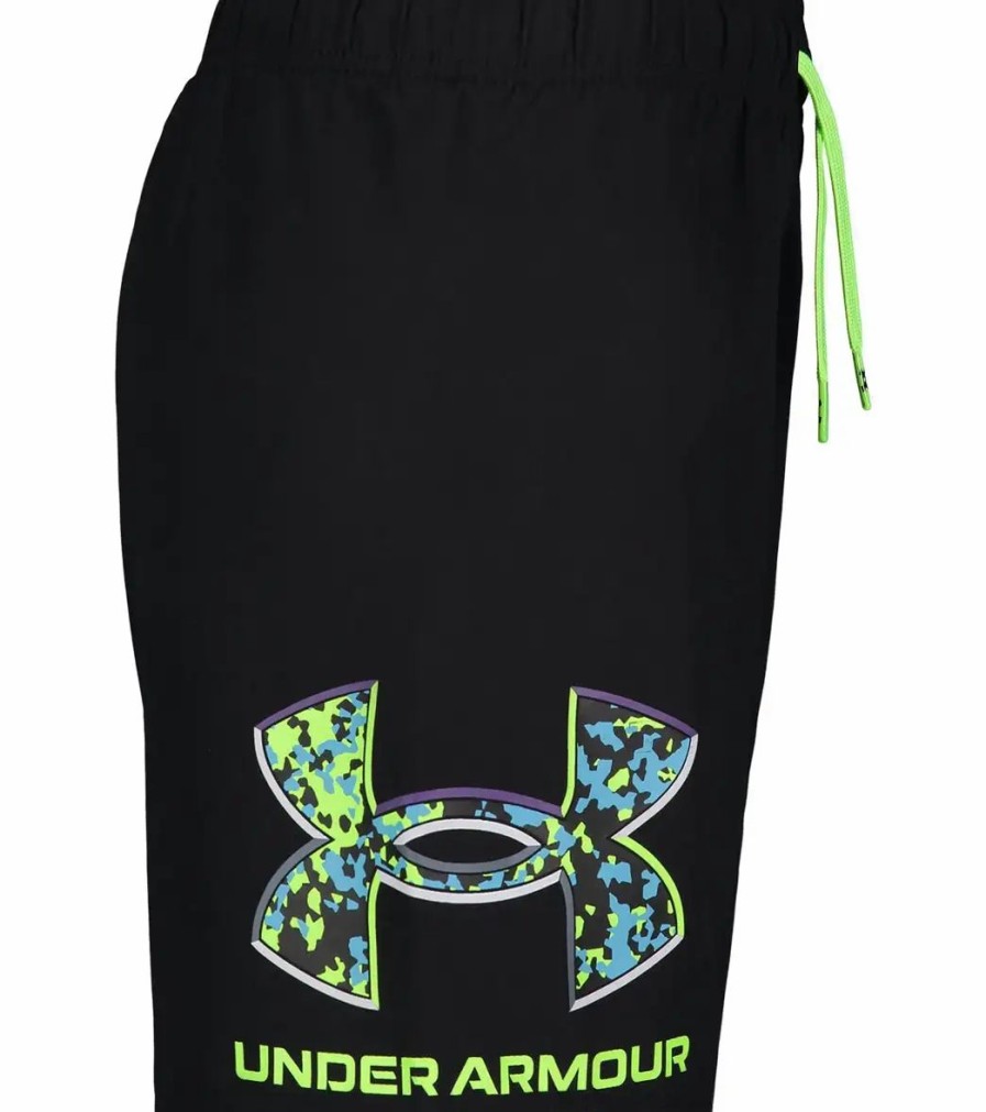 * Under Armour Boys' Ua Crystal Speckle Logo Volley Shorts (Big Kid) | Boys'