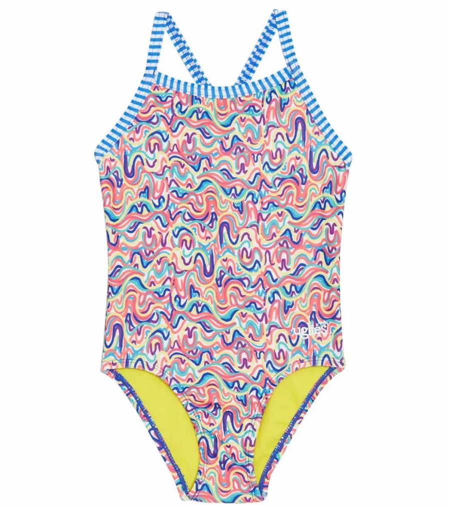 * Dolfin Girls' Printed One Piece Swimsuit (Big Kid) | Girls'