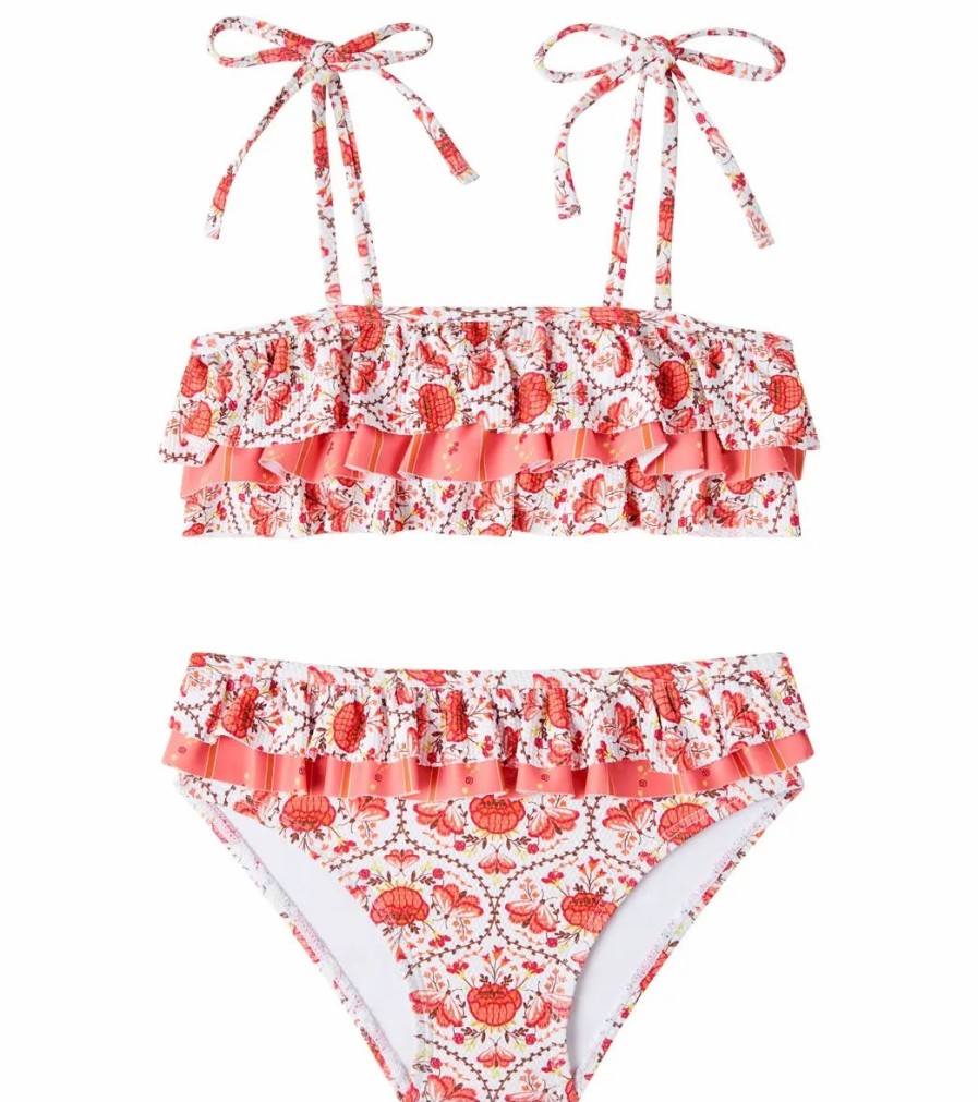 * Seafolly Girls' Ruffle Two Piece Bikini Set (Baby, Toddler, Little Kid) | Girls'