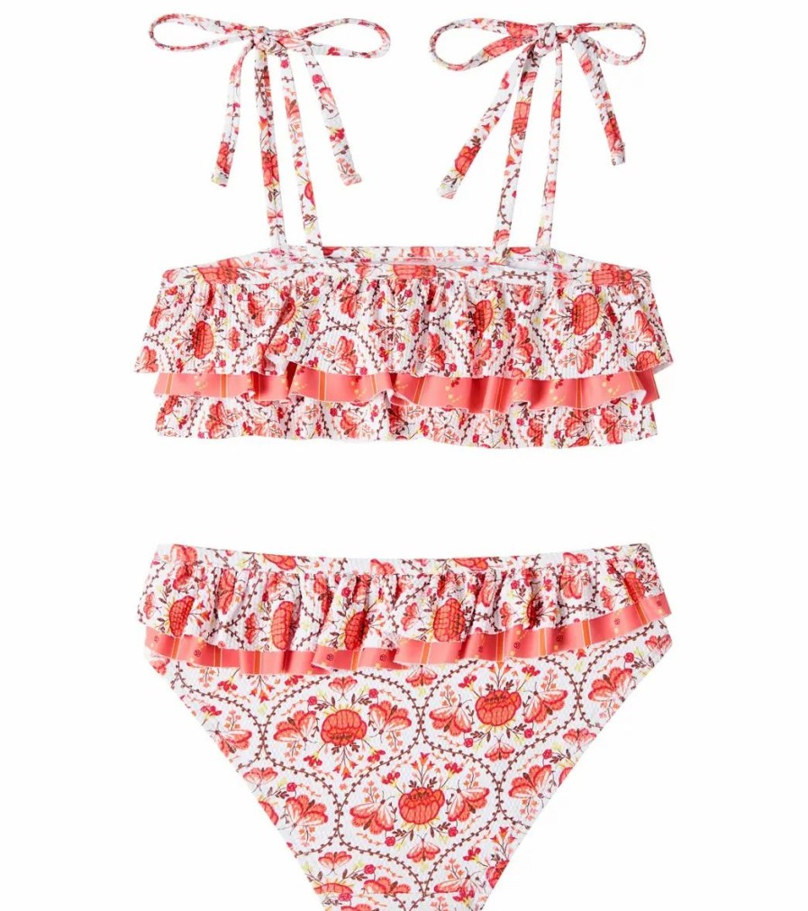 * Seafolly Girls' Ruffle Two Piece Bikini Set (Baby, Toddler, Little Kid) | Girls'