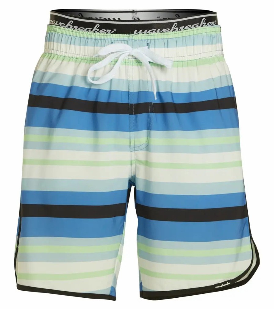 * Wavebreaker Men'S Stripe Swim Trunks | Men'S