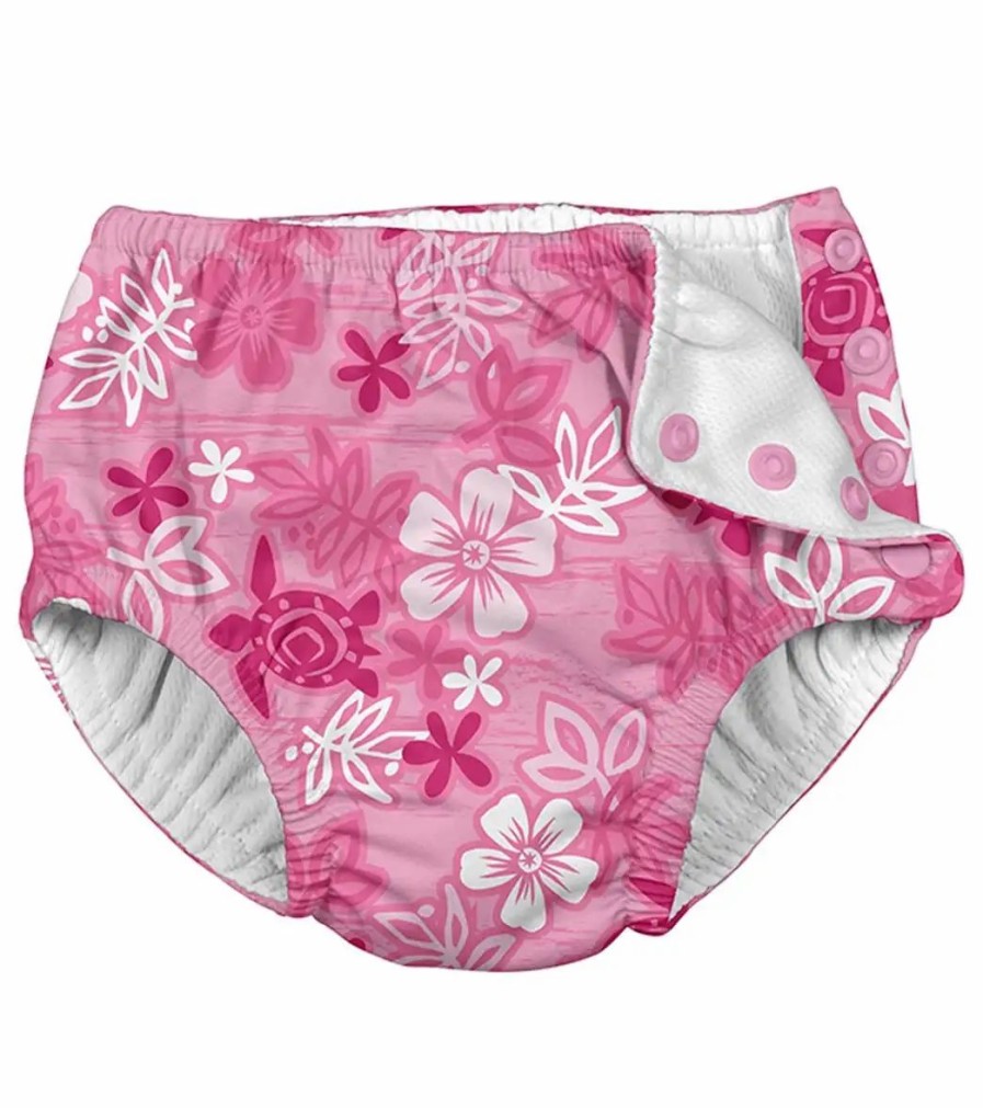 * I Play. By Green Sprouts Girls' Hawaiian Turtle Swim Diaper (Baby, Toddler) | Girls'