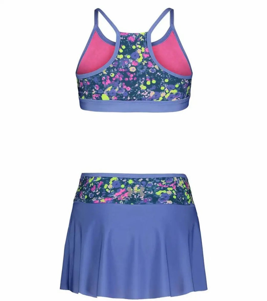 * Under Armour Girls' Ua Two Piece Swim Skirt Set (Toddler, Little Kid, Big Kid) | Girls'