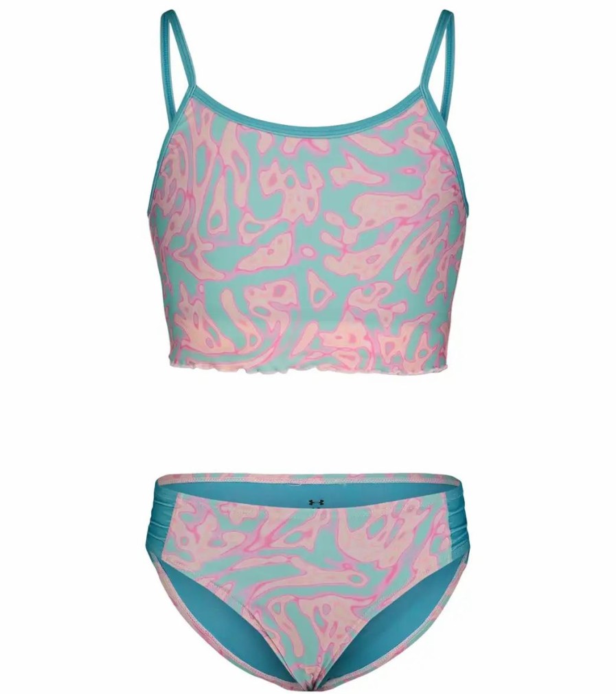 * Under Armour Girls' Ua Lave Pool Two Piece Midkini Set (Big Kid) | Girls'