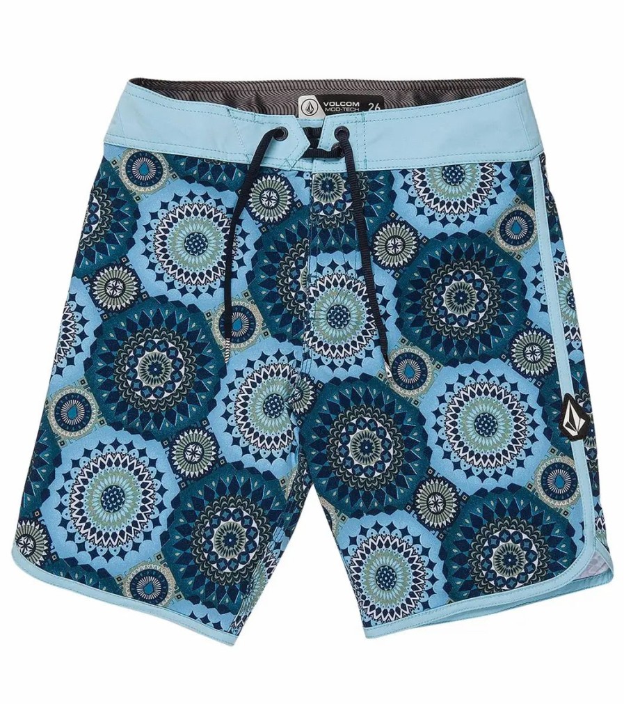 * Volcom Boys' Mod Barnacle Scallop Board Shorts (Big Kid) | Boys'