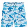 * Trunks Surf & Swim Co. Boys' Stripe Sharks 2-Pack Swim Trunks (Big Kid) | Boys'