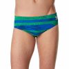 * Speedo Men'S Contort Stripes Brief Swimsuit | Men'S