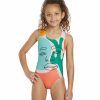 * Sporti X Alilscribble Limited Edition Summer Heat Wide Strap Cross Back One Piece Swimsuit Youth (22-28) | Girls'