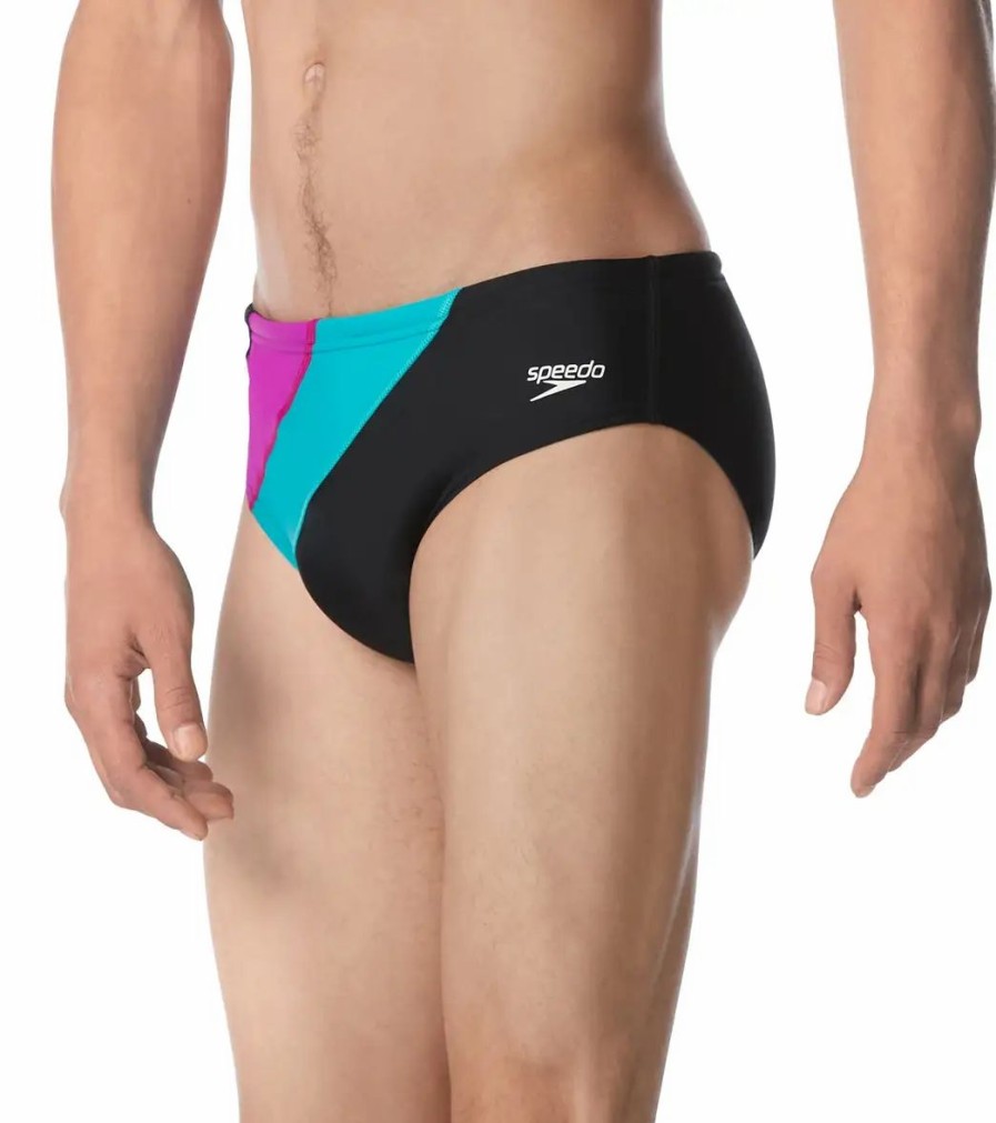 * Speedo Men'S Colorblock Solar Brief Swimsuit | Men'S